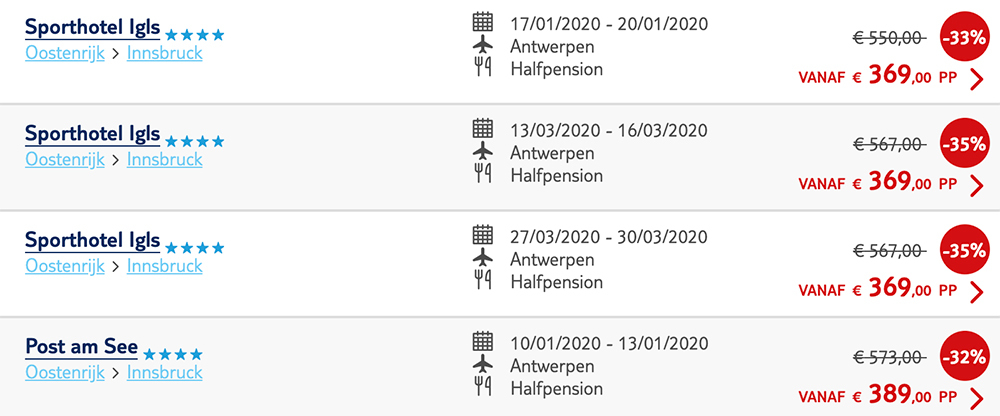 Last-minute skivakantie in Oostenrijk vanaf &euro;67 
