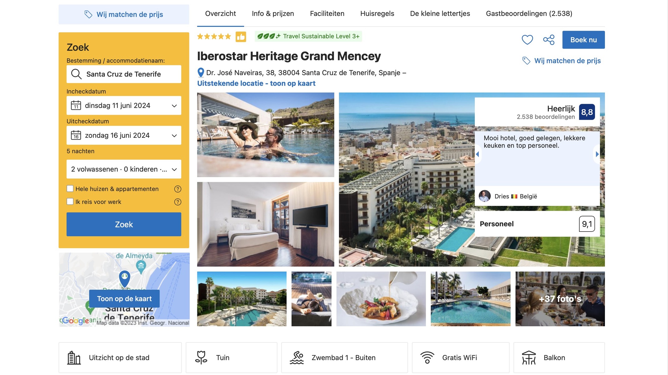 booking.com hotels in detail